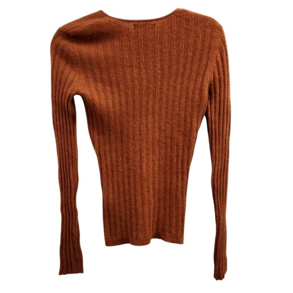 naadam women's sweater size XS long sleeve knit cashmere camel brown - Picture 4 of 8